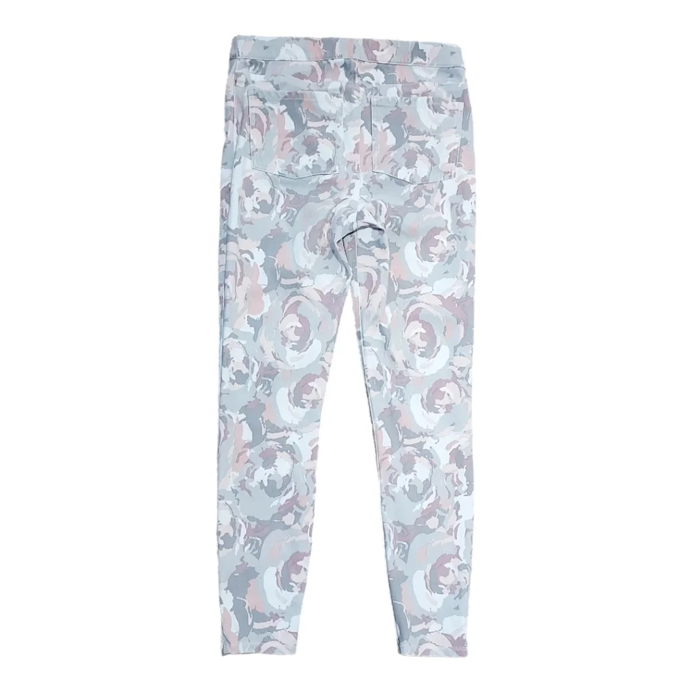 SPANX Jean-ish Blush Bloom Floral Leggings 20018R size L - Picture 2 of 11
